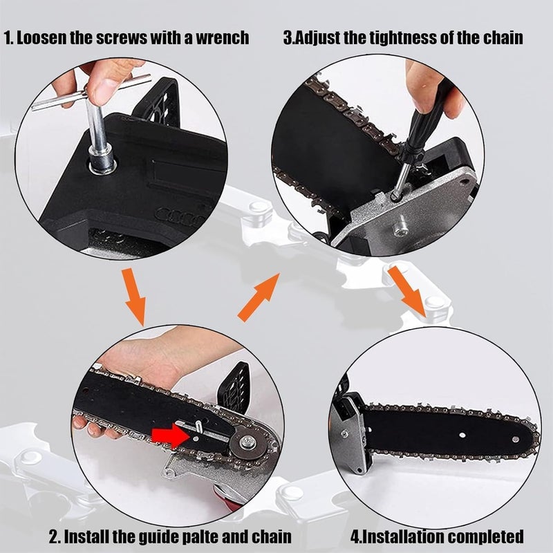 GSSHBR 5 Pieces 4 Inch Mini Chainsaw Chain for Stihl GTA 26, 4 Inch Replacement Chains for Cordless Electric Portable Mini Chainsaw for Wood Branch Cutting (28 Drive Links) - Image 3